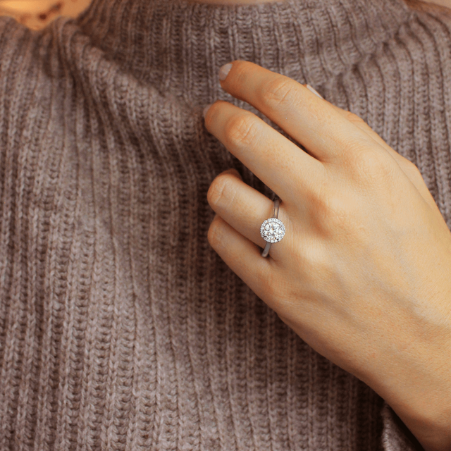 Ava White Gold Engagement Ring