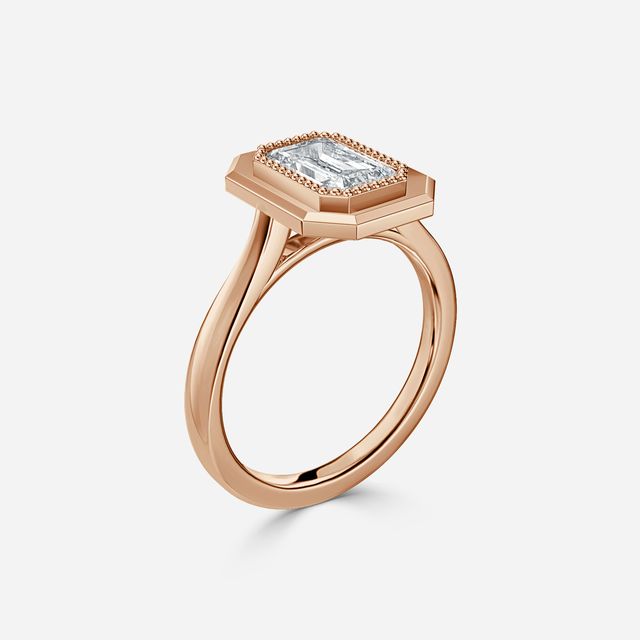 Adaya Rose Gold Vintage Engagement Ring