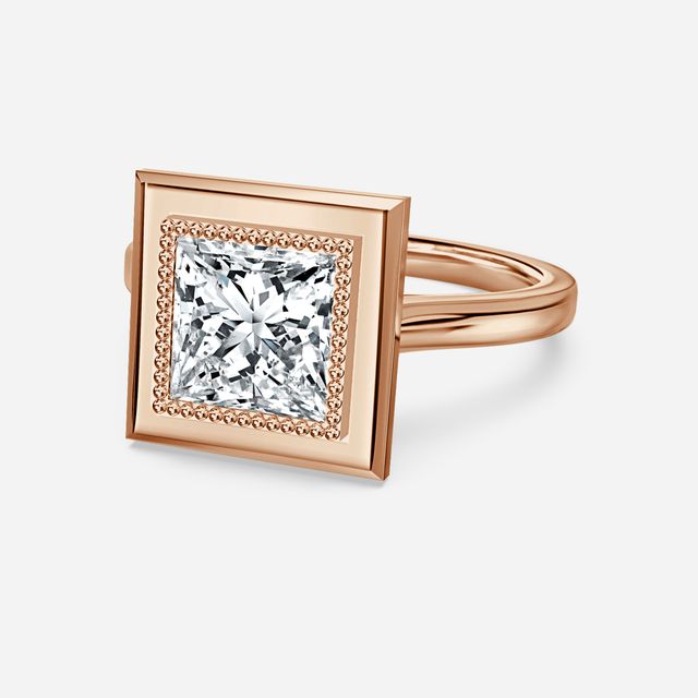 Adaya Rose Gold Vintage Engagement Ring