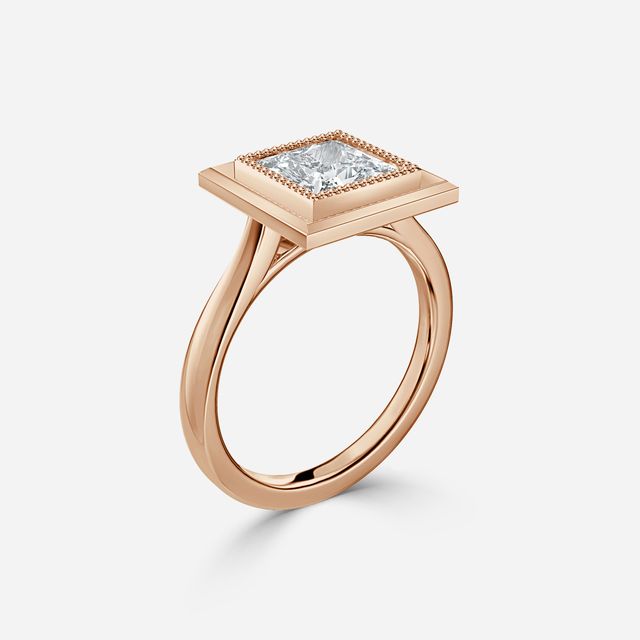 Adaya Rose Gold Vintage Engagement Ring