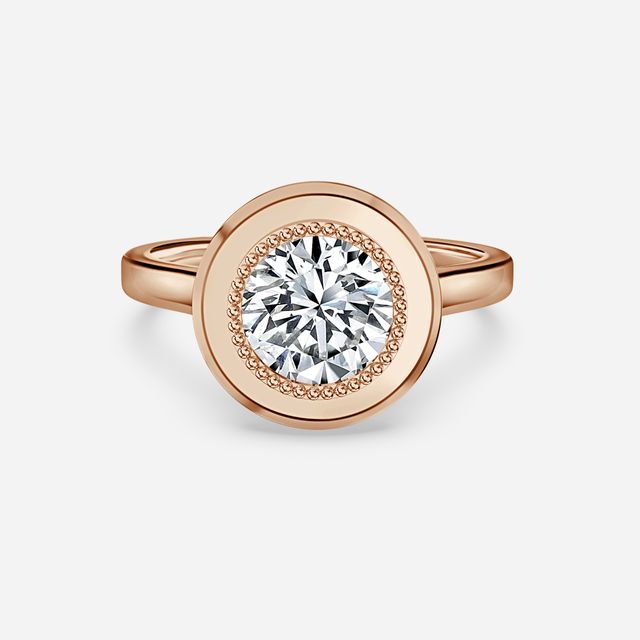 Adaya Rose Gold Vintage Engagement Ring