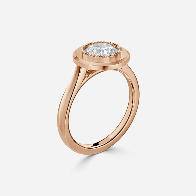 Adaya Rose Gold Vintage Engagement Ring