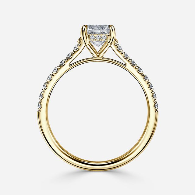 Aisha Yellow Gold Engagement Ring