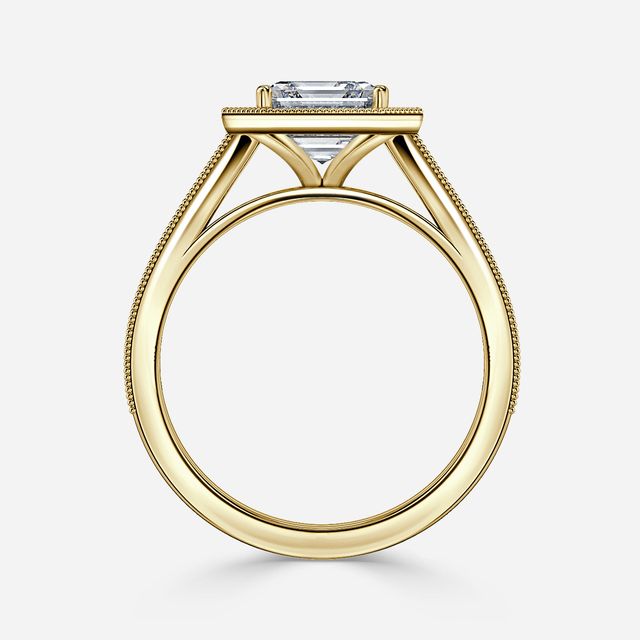 Alika Yellow Gold Vintage Engagement Ring