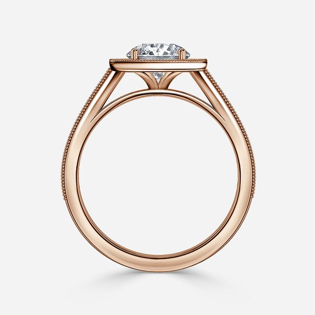 Alika Rose Gold Vintage Engagement Ring