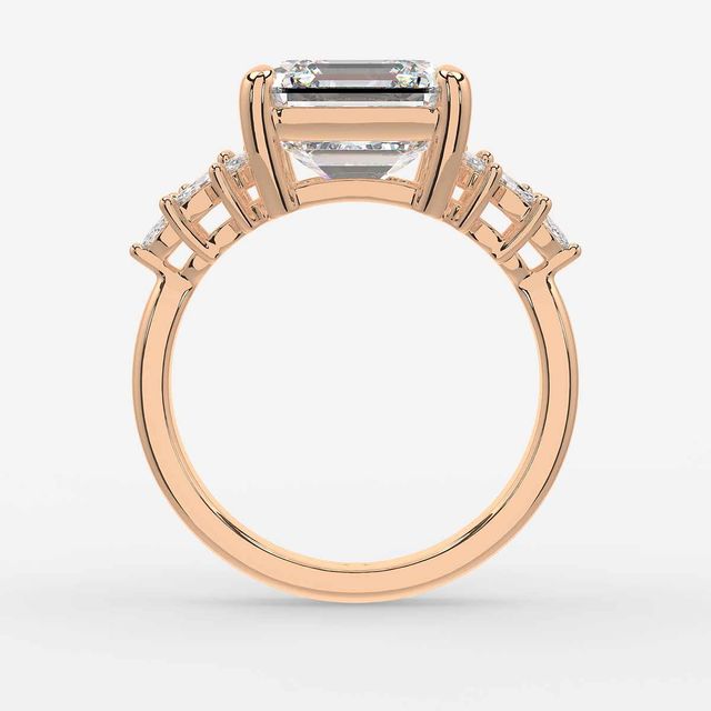 Anastasia Rose Gold Trilogy Engagement Ring