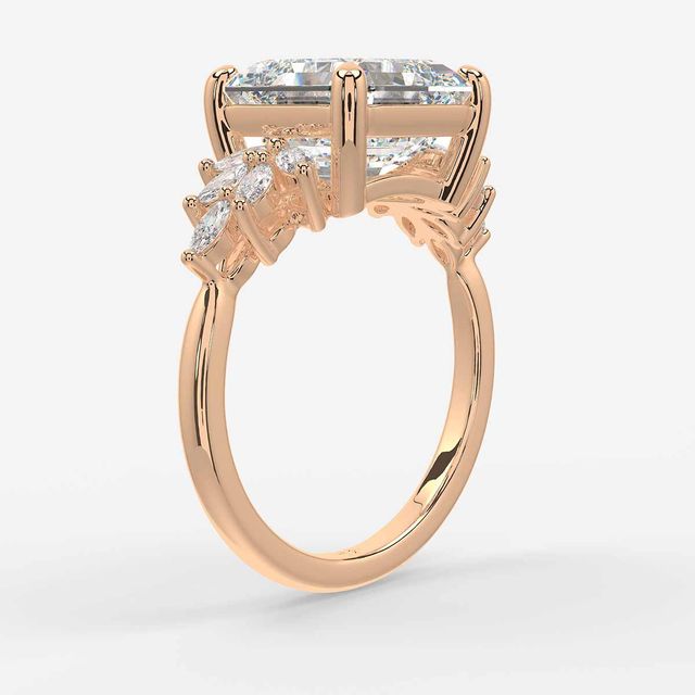 Anastasia Rose Gold Trilogy Engagement Ring
