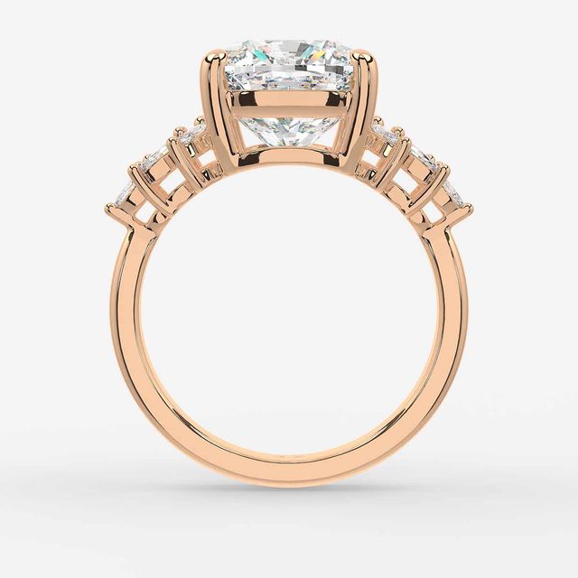 Anastasia Rose Gold Trilogy Engagement Ring
