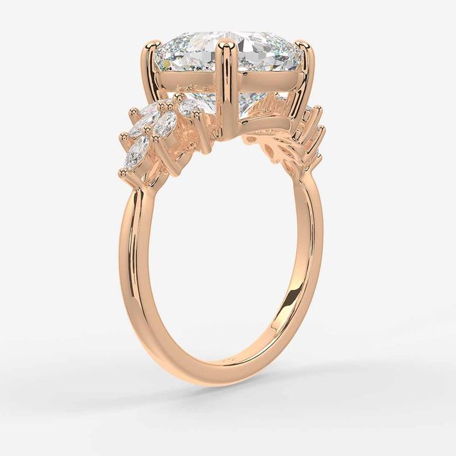 Anastasia Rose Gold Trilogy Engagement Ring