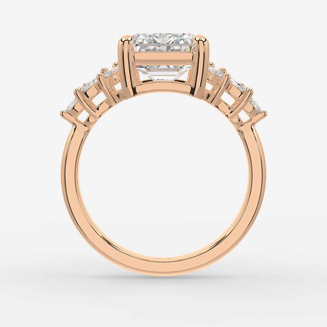 Anastasia Rose Gold Trilogy Engagement Ring