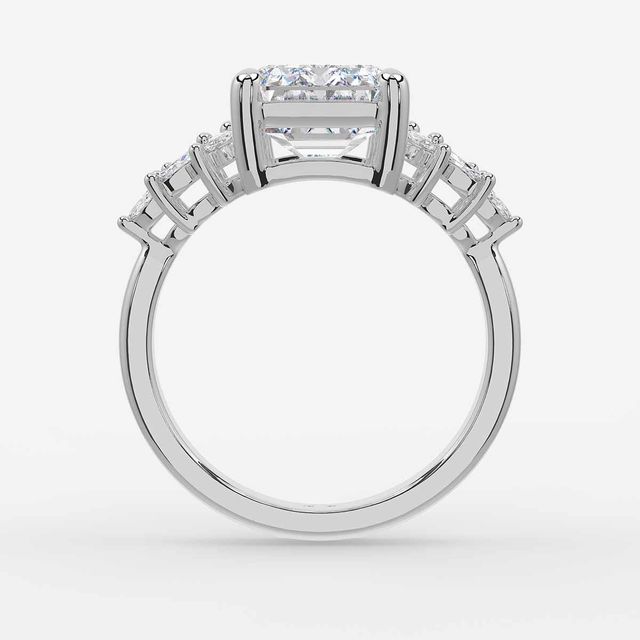 Anastasia White Gold Trilogy Engagement Ring