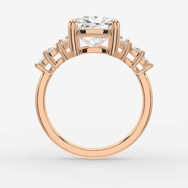 Anastasia Rose Gold Trilogy Engagement Ring