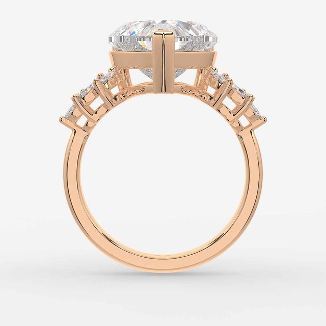 Anastasia Rose Gold Trilogy Engagement Ring