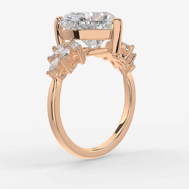 Anastasia Rose Gold Trilogy Engagement Ring