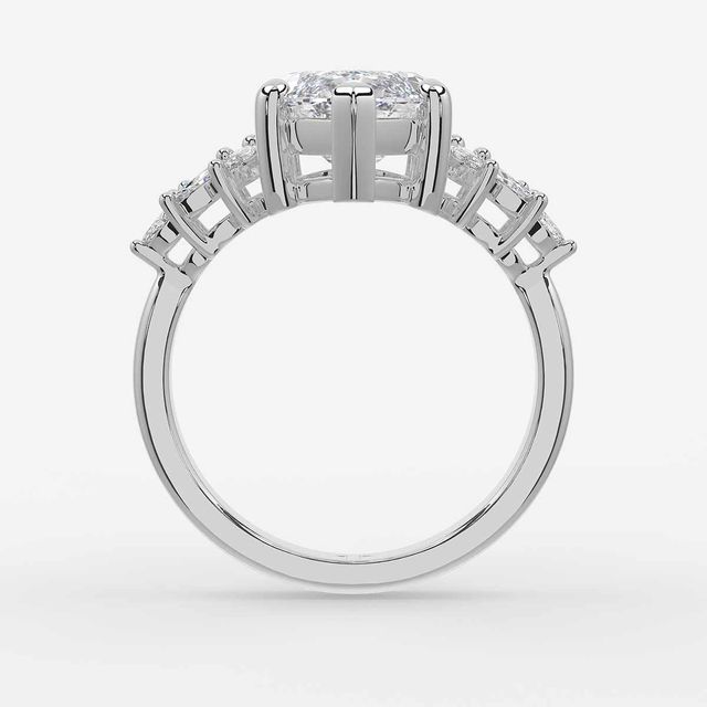 Anastasia White Gold Trilogy Engagement Ring