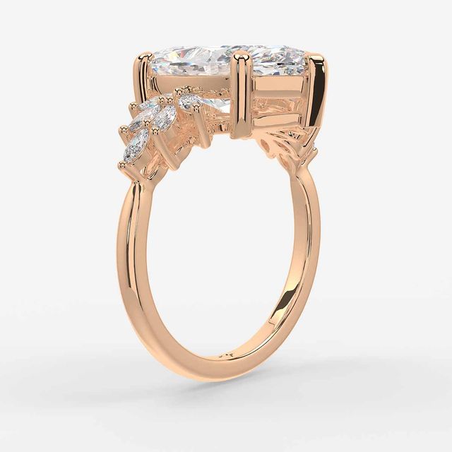 Anastasia Rose Gold Trilogy Engagement Ring