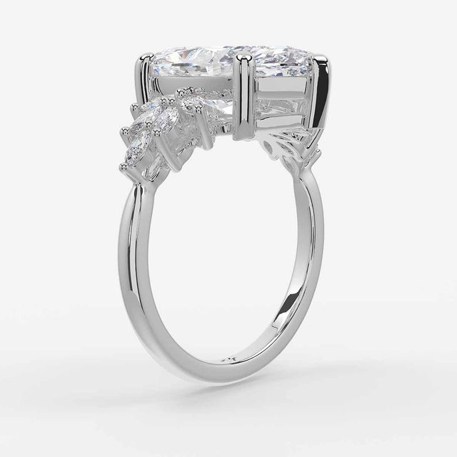Anastasia White Gold Trilogy Engagement Ring