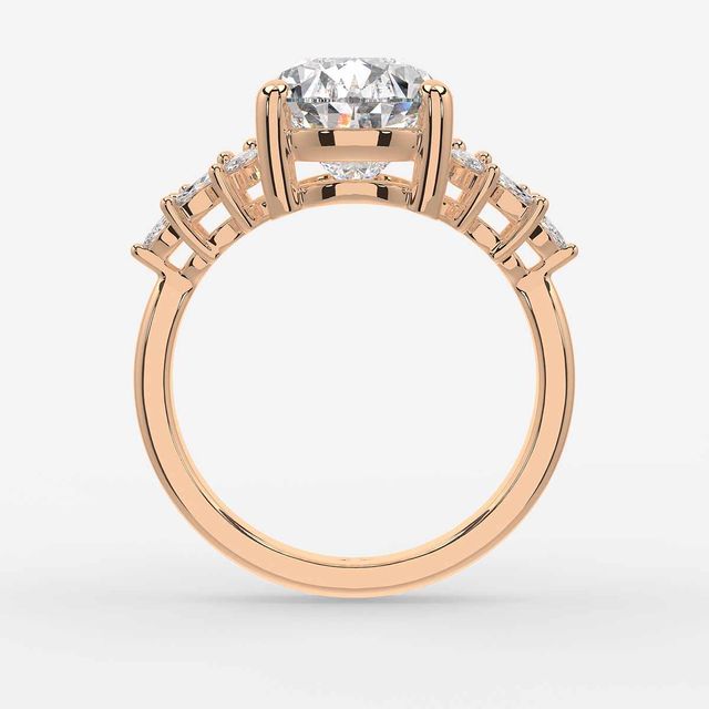 Anastasia Rose Gold Trilogy Engagement Ring