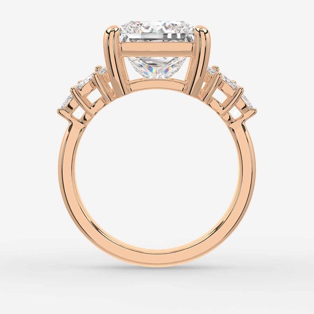 Anastasia Rose Gold Trilogy Engagement Ring