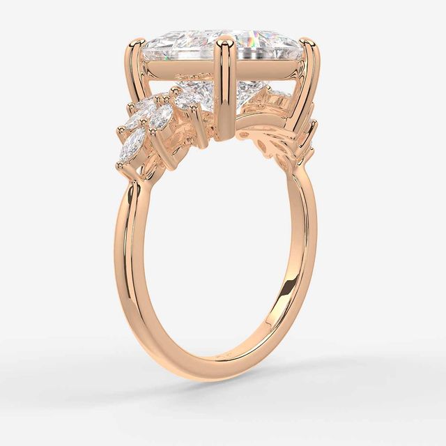 Anastasia Rose Gold Trilogy Engagement Ring
