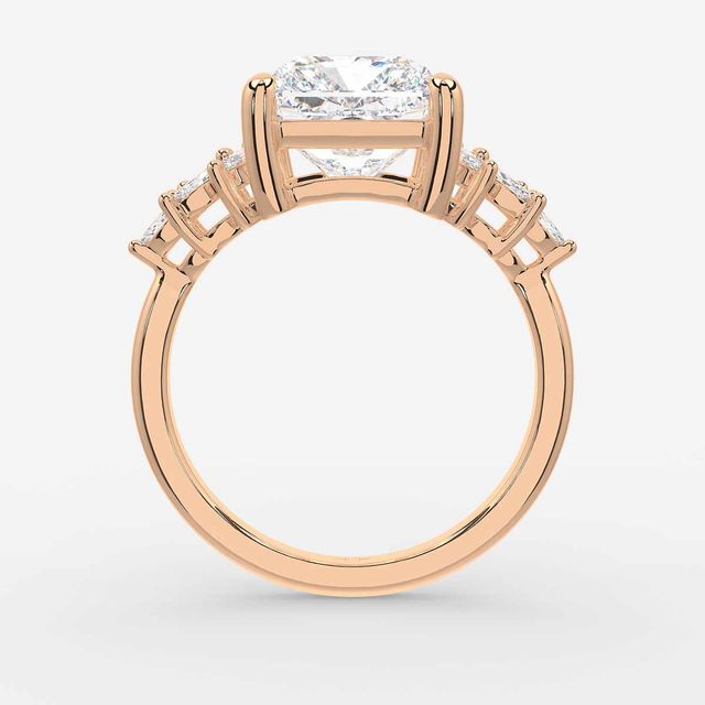 Anastasia Rose Gold Trilogy Engagement Ring