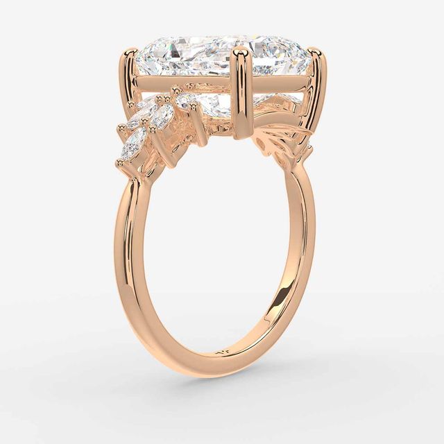 Anastasia Rose Gold Trilogy Engagement Ring