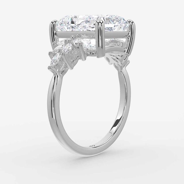 Anastasia White Gold Trilogy Engagement Ring