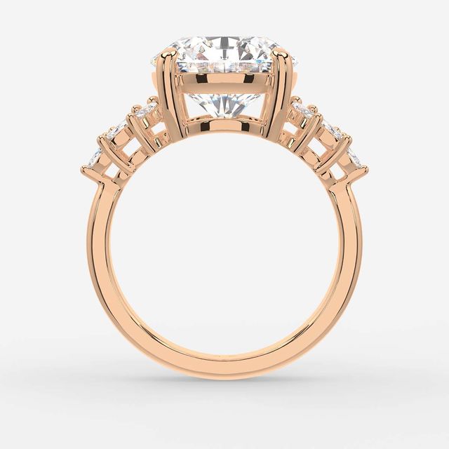 Anastasia Rose Gold Trilogy Engagement Ring