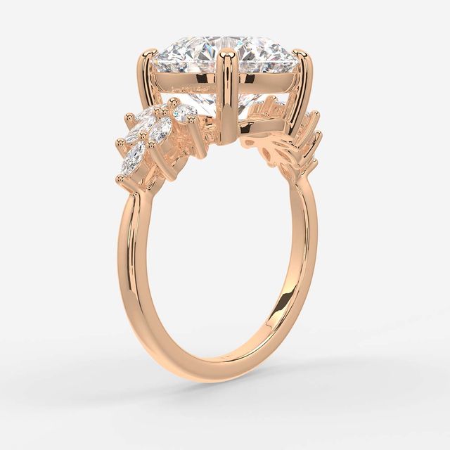 Anastasia Rose Gold Trilogy Engagement Ring