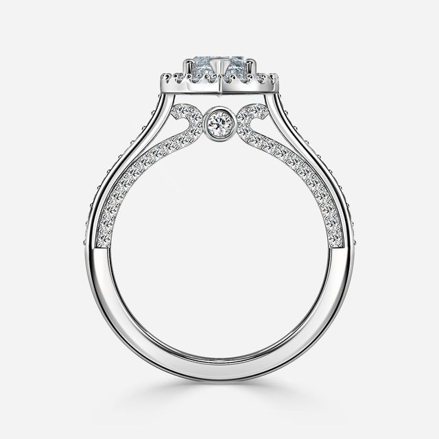 Augusta White Gold Unique Engagement Ring