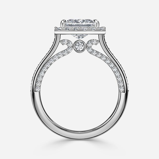 Augusta White Gold Unique Engagement Ring