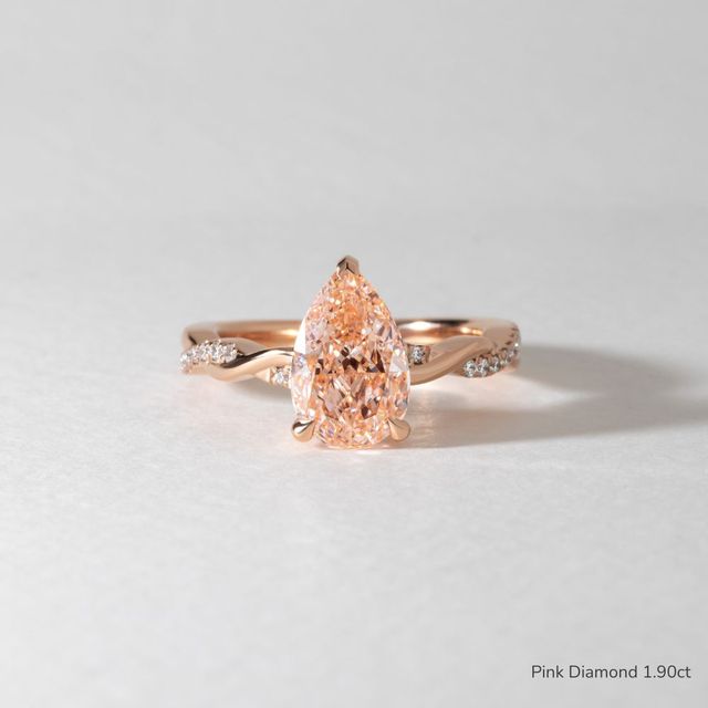 Sahana Rose Gold Pave Engagement Ring