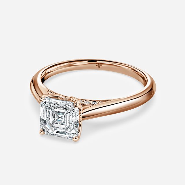 Dalia Rose Gold Solitaire Engagement Ring