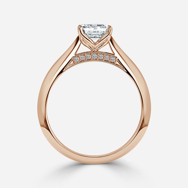 Dalia Rose Gold Solitaire Engagement Ring