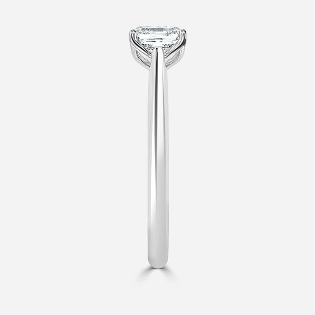 Dalia White Gold Flower Engagement Ring