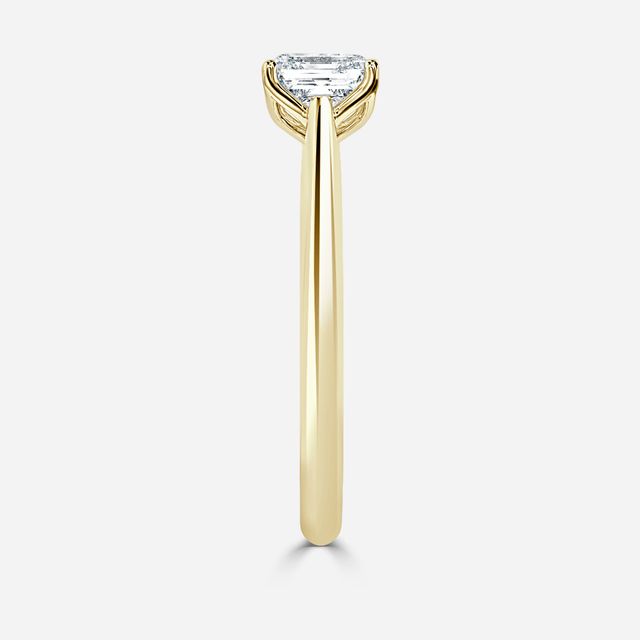 Dalia Yellow Gold Flower Engagement Ring