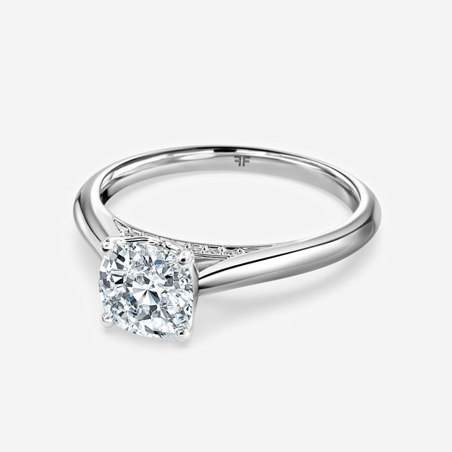 Dalia White Gold Solitaire Engagement Ring