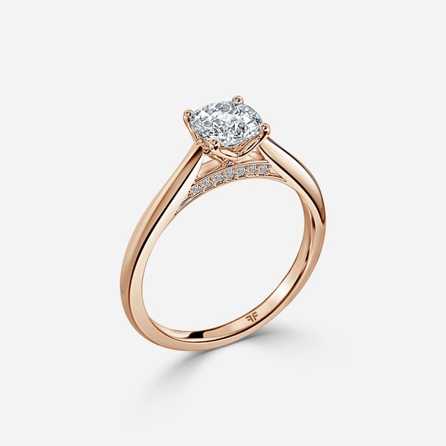 Dalia Rose Gold Solitaire Engagement Ring