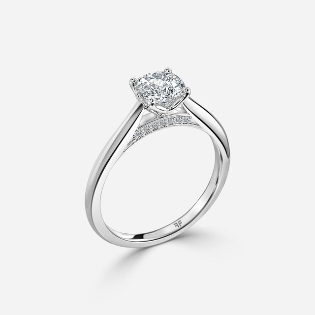 Dalia White Gold Solitaire Engagement Ring