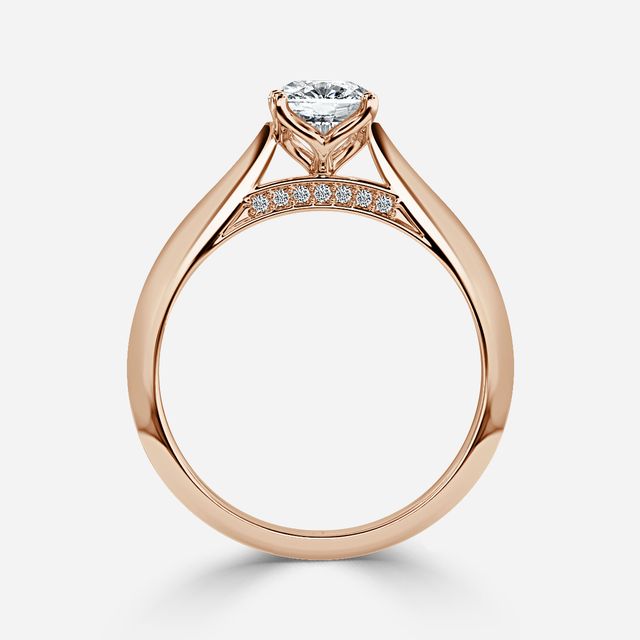 Dalia Rose Gold Solitaire Engagement Ring