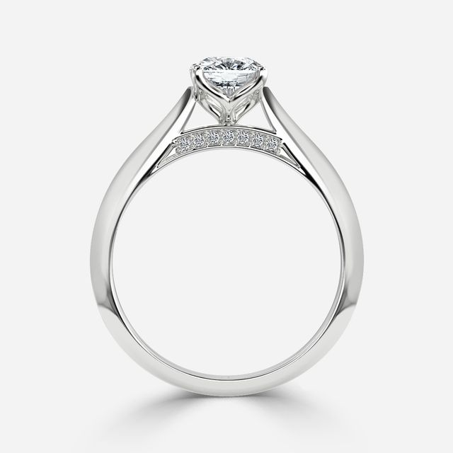 Dalia White Gold Solitaire Engagement Ring