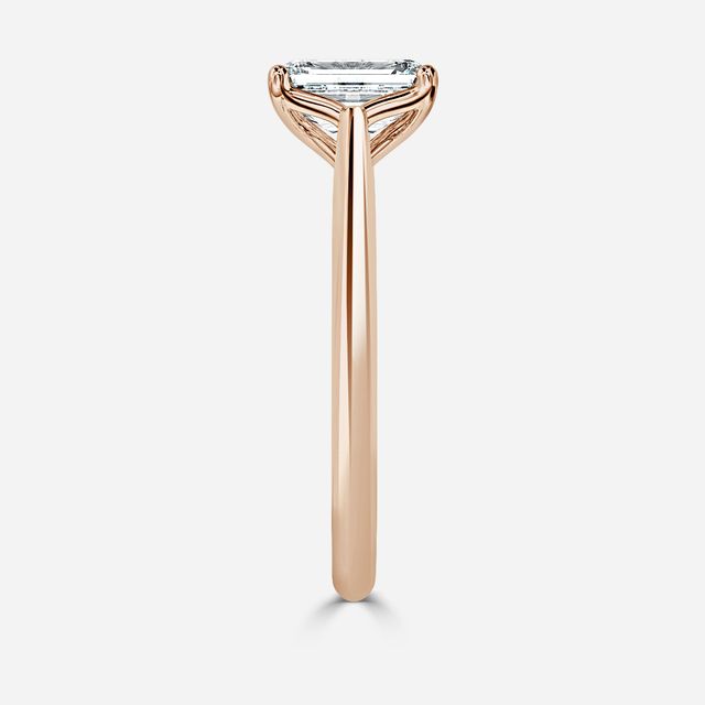 Dalia Rose Gold Flower Engagement Ring