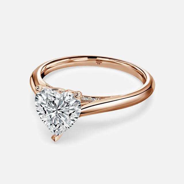 Dalia Rose Gold Flower Engagement Ring
