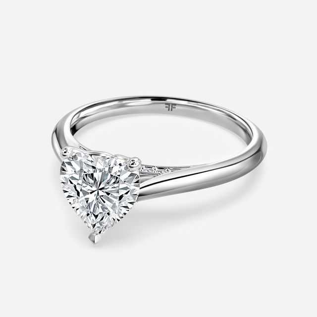 Dalia White Gold Solitaire Engagement Ring