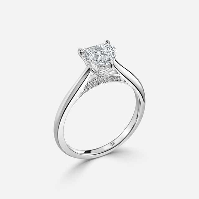 Dalia White Gold Solitaire Engagement Ring