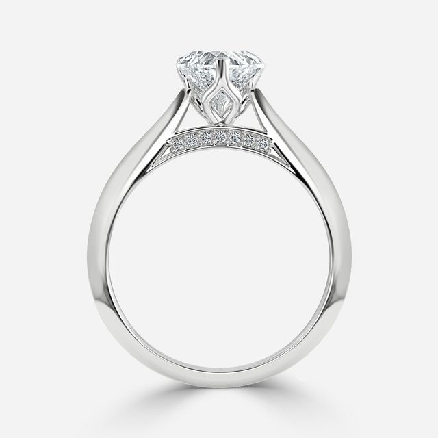 Dalia White Gold Solitaire Engagement Ring