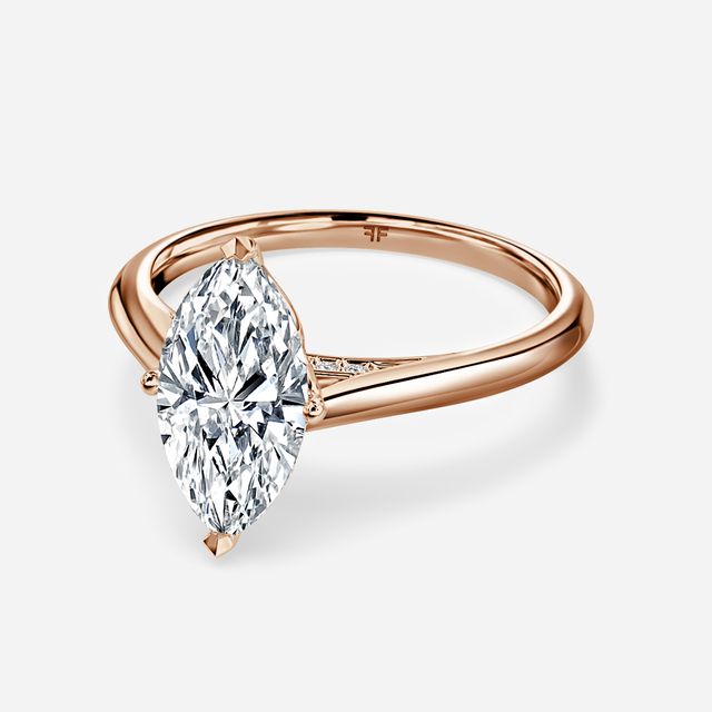 Dalia Rose Gold Solitaire Engagement Ring