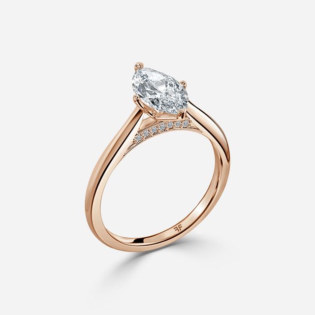 Dalia Rose Gold Solitaire Engagement Ring
