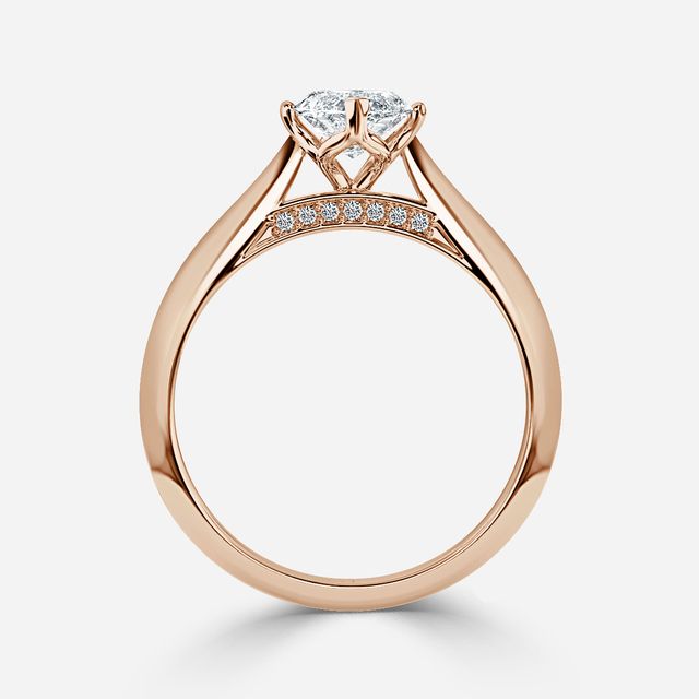 Dalia Rose Gold Solitaire Engagement Ring