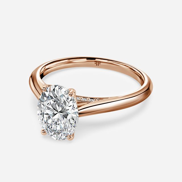 Dalia Rose Gold Solitaire Engagement Ring